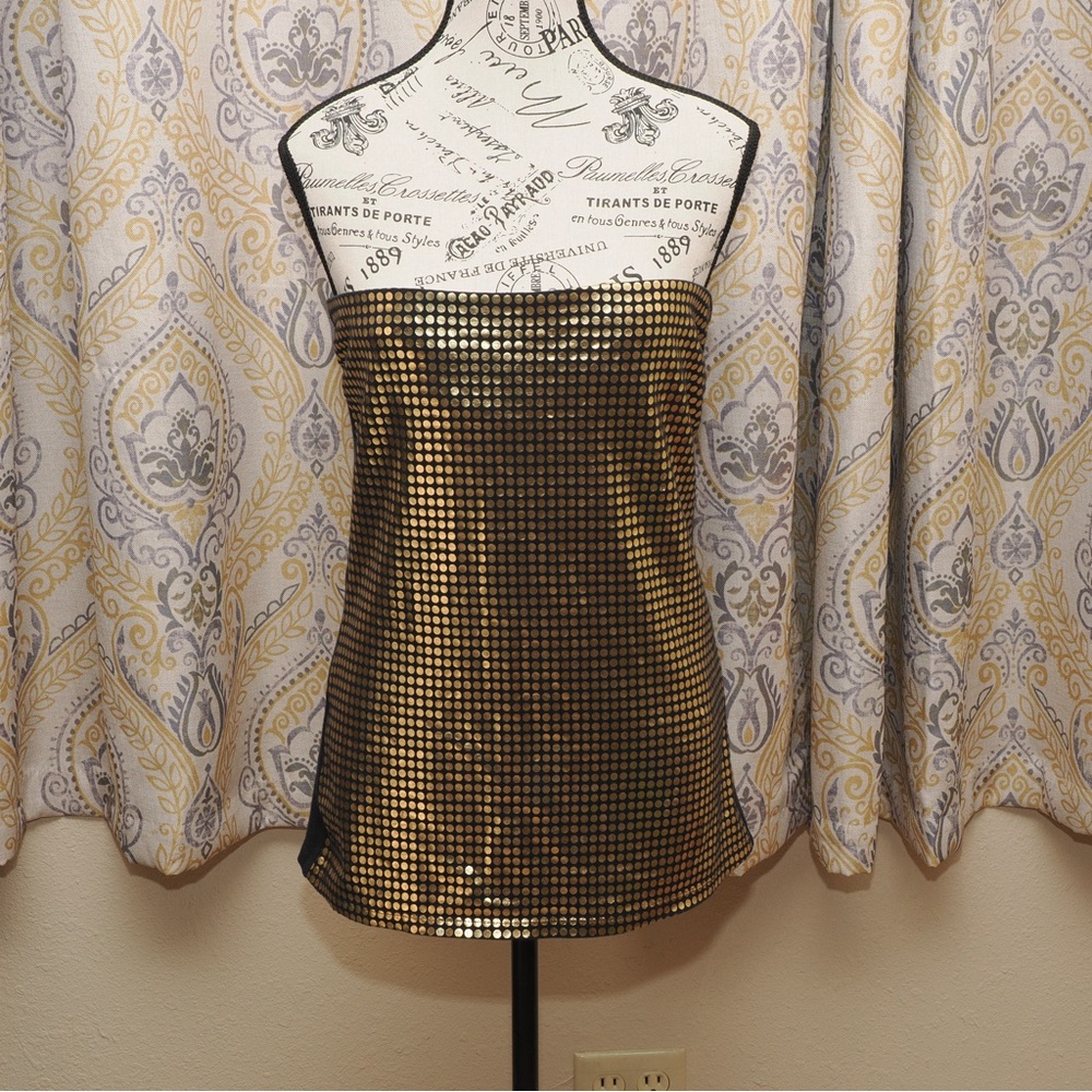 Express ‘Sexy Basic Tube’ With Gold Dots - Size Medium